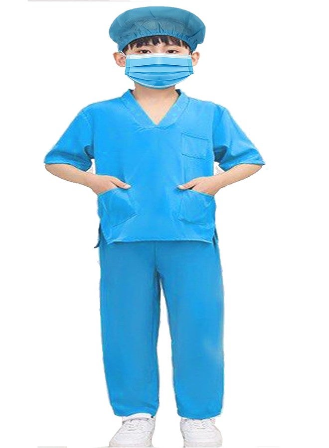 Fancy Agents Doctor dress for kids | Surgeon Dress | Doctor with Surgeon Dress Combo| Surgeon Costume for Kids| Doctor Surgeon Fancy Dress Costume for Kid Boy/Girls (4-5 Years, Surgeon) - Image 2